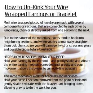 How to Safely Un-Kink Your Wire Wrapped Jewelry